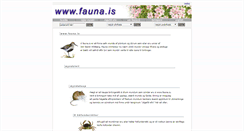 Desktop Screenshot of fauna.is