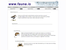 Tablet Screenshot of fauna.is
